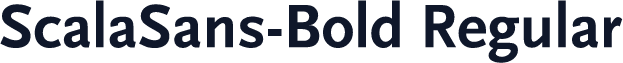 ScalaSans-Bold Regular