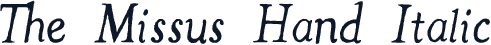 The Missus Hand Italic