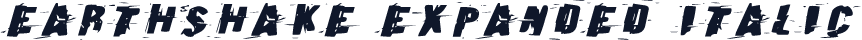 Earthshake Expanded Italic