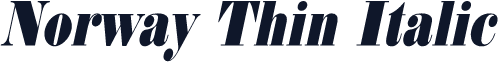 Norway Thin Italic