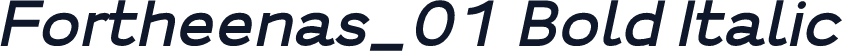 Fortheenas_01 Bold Italic
