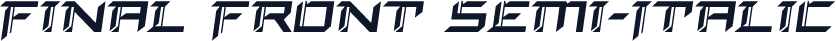 Final Front Semi-Italic