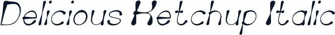 Delicious Ketchup Italic