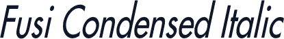 Fusi Condensed Italic