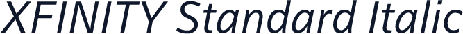 XFINITY Standard Italic