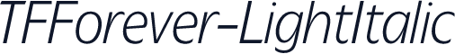 TFForever-LightItalic