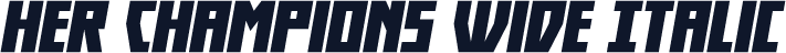 Her Champions Wide Italic