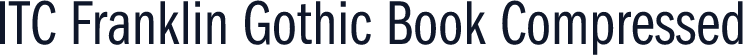 ITC Franklin Gothic Book Compressed