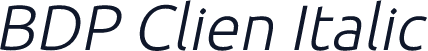 BDP Clien Italic