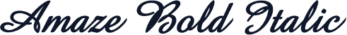 Amaze Bold Italic