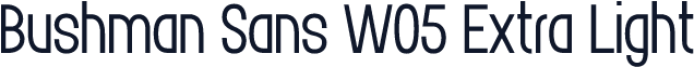 Bushman Sans W05 Extra Light
