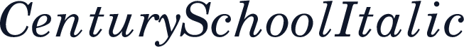 CenturySchoolItalic