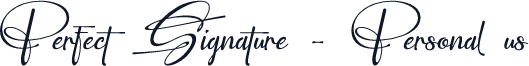 Perfect Signature - Personal us