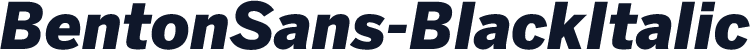 BentonSans-BlackItalic