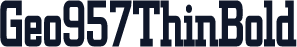Geo957ThinBold