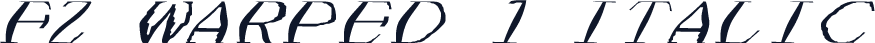 FZ WARPED 1 ITALIC