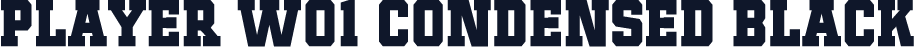 Player W01 Condensed Black