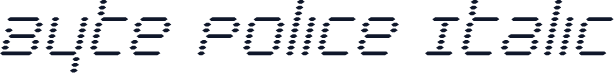 Byte Police Italic