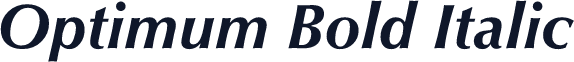 Optimum Bold Italic