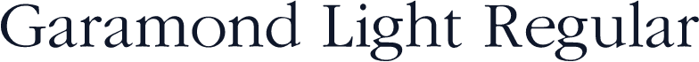 Garamond Light Regular