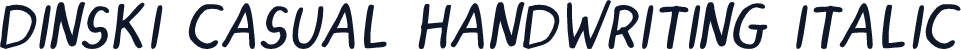 DINSKI CASUAL HANDWRITING Italic