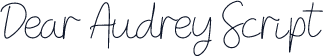 Dear Audrey Script
