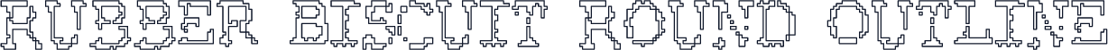 Rubber Biscuit Round Outline