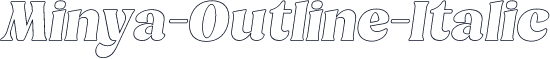 Minya-Outline-Italic