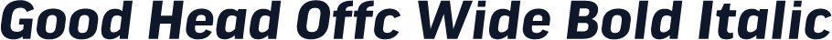 Good Head Offc Wide Bold Italic