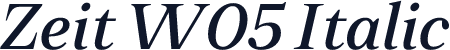 Zeit W05 Italic