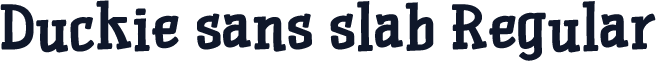 Duckie sans slab Regular
