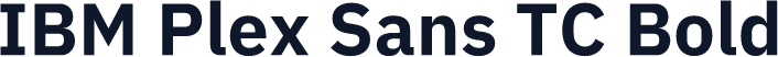 IBM Plex Sans TC Bold