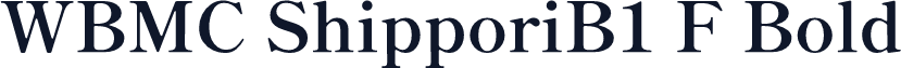 WBMC ShipporiB1 F Bold