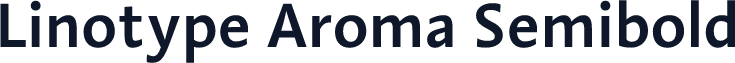 Linotype Aroma Semibold