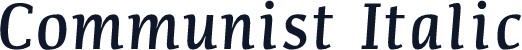 Communist Italic