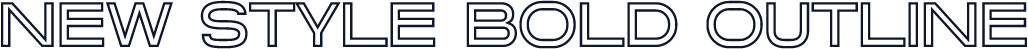 New Style Bold Outline