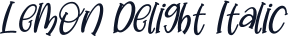Lemon Delight Italic