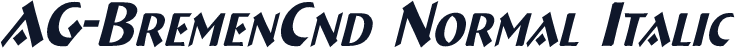 AG-BremenCnd Normal Italic