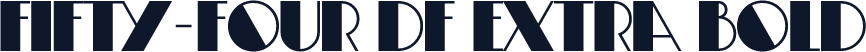 Fifty-Four DF Extra Bold