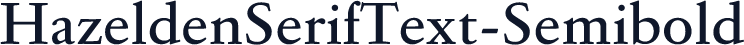 HazeldenSerifText-Semibold