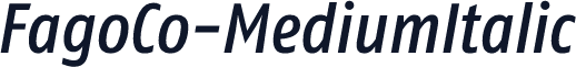 FagoCo-MediumItalic
