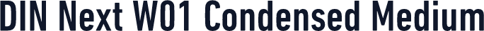 DIN Next W01 Condensed Medium