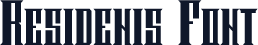 Residenis Font