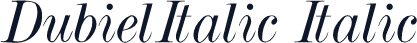 DubielItalic Italic