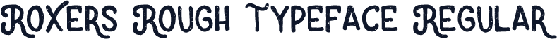 Roxers Rough Typeface Regular