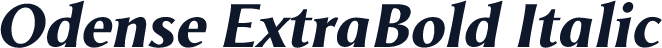 Odense ExtraBold Italic