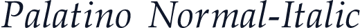 Palatino Normal-Italic