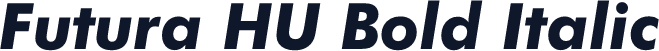 Futura HU Bold Italic