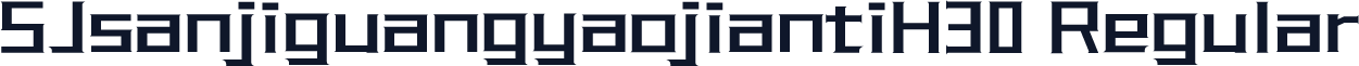SJsanjiguangyaojiantiH30 Regular