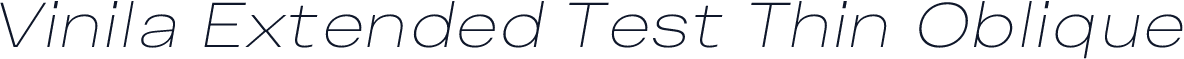 Vinila Extended Test Thin Oblique